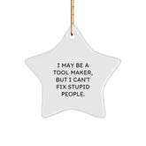 Funny Gift for Tool Makers, Star Ornament, Christmas Unique Gifts from Friends to Family Members - Image 1